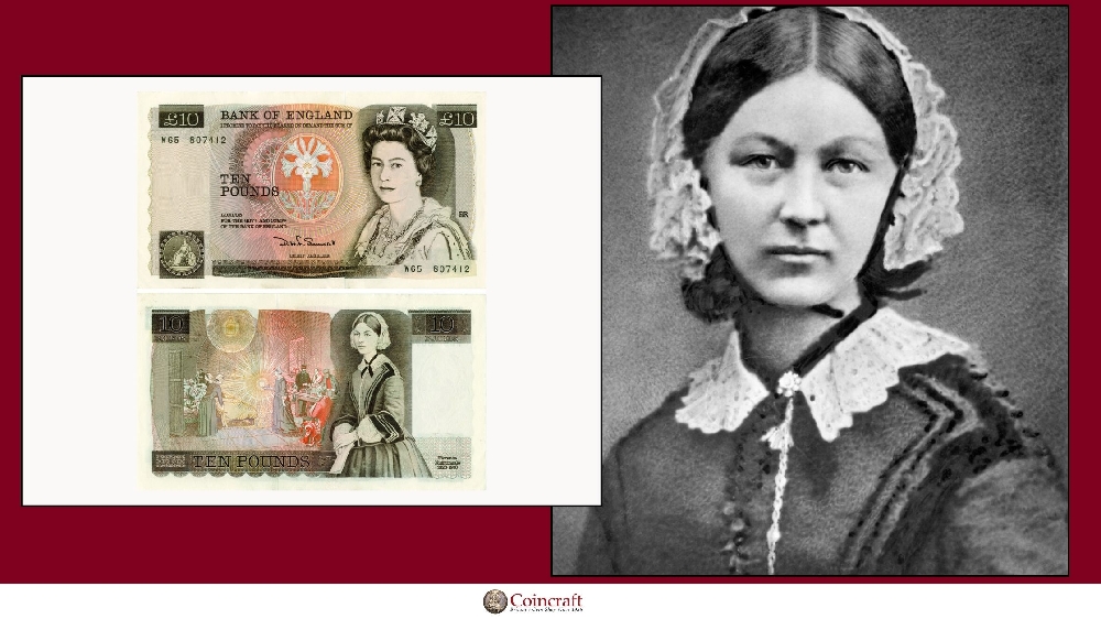 English Pounds Honouring Florence Nightingale - Coincraft
